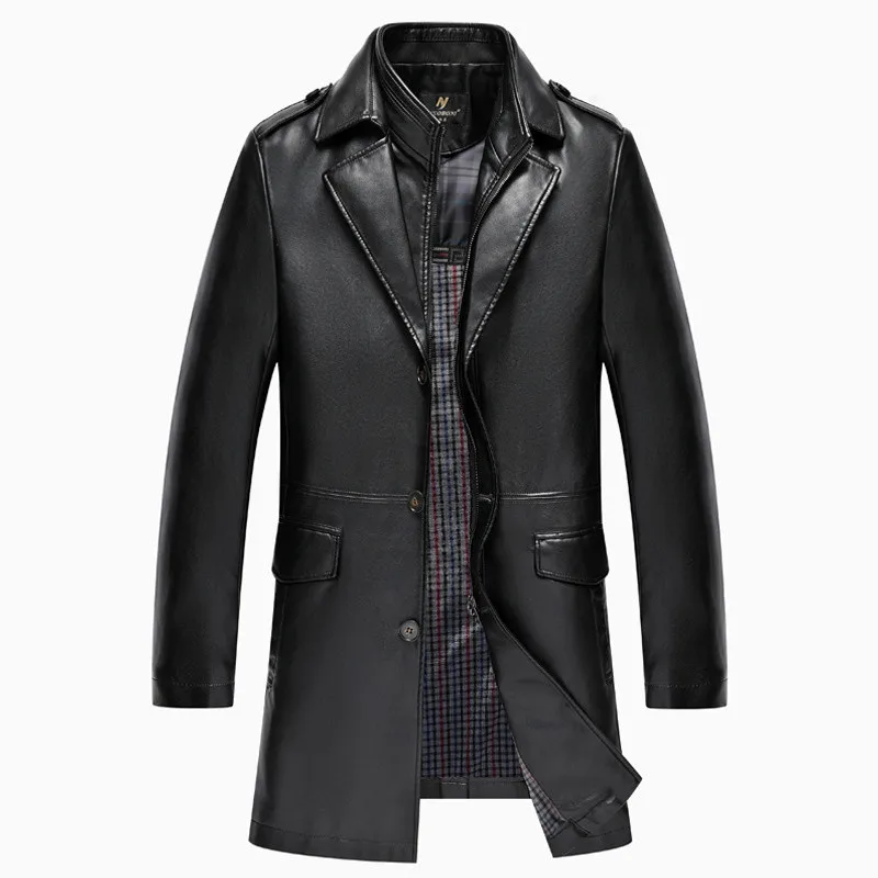 Mens Winter Parka Clothing Sheep Leather Long Sleeve Motorcycle Button Smart Casual Slim Fit Casacas Coat Office Business Jacket
Mens Winter Parka Clothing Sheep Leather Long Sleeve Motorcycle Button Smart Casual Slim Fit Casacas Coat Office Business Jacket
