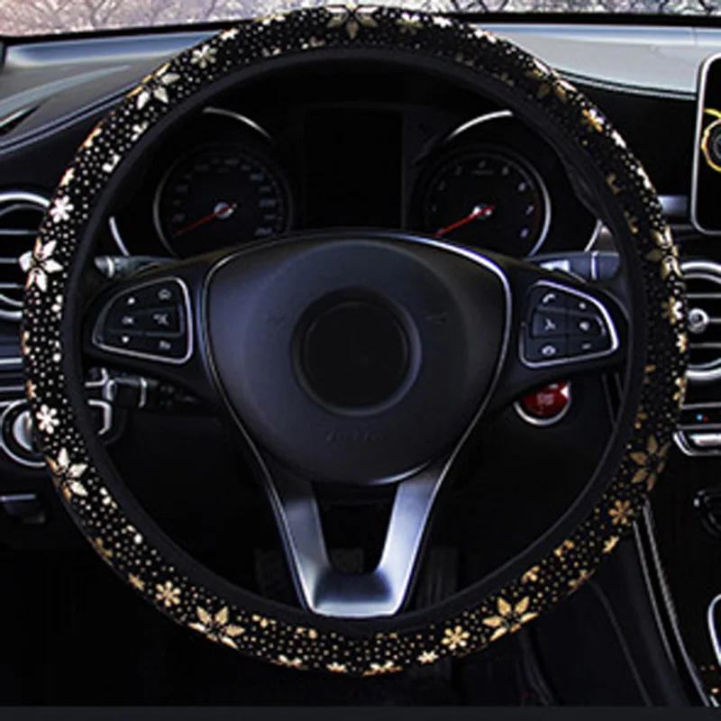 1 Pcs Car Steering Wheel Cover Purple Blue Gold Snowflake Pattern Anti-Slip Protection Cover Universal Car Interior Accessories
1 Pcs Car Steering Wheel Cover Purple Blue Gold Snowflake Pattern Anti-Slip Protection Cover Universal Car Interior Accessories