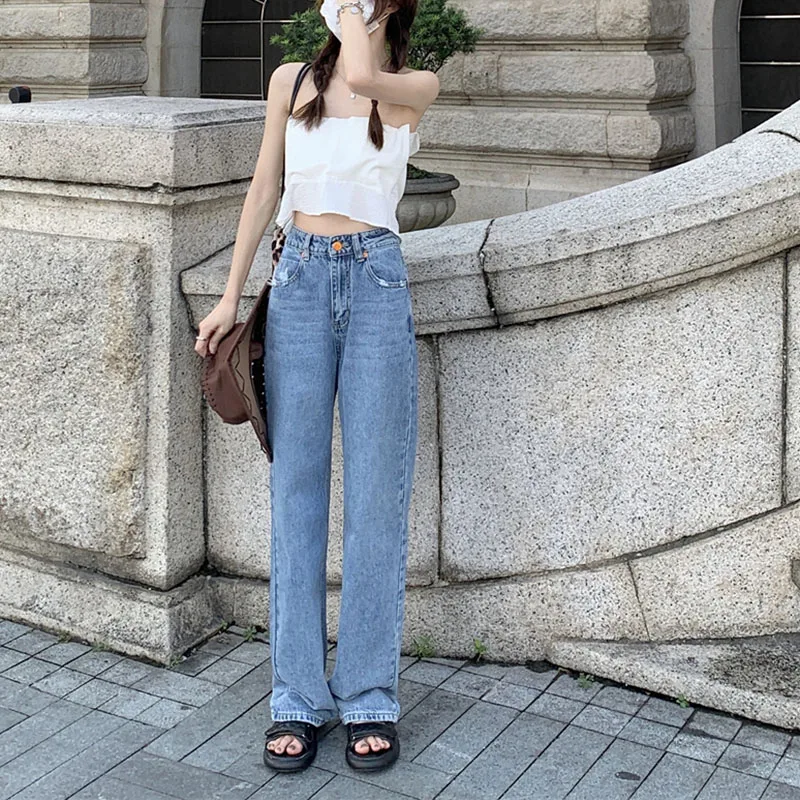 2021 New Vintage High Waist Wide Leg Causal Jeans Women Korean Blue High Street Denim Pants Loose Trousers Chic Buttons
2021 New Vintage High Waist Wide Leg Causal Jeans Women Korean Blue High Street Denim Pants Loose Trousers Chic Buttons
