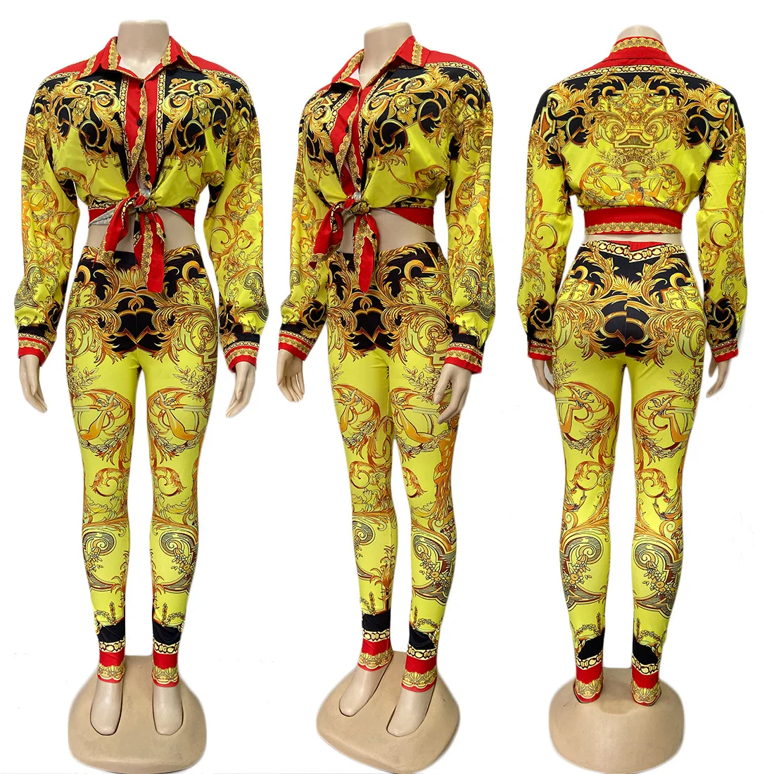 Winter Women's Set Full Sleeve Tracksuit Africa National Print Shirt Tops Pants Suit Two Piece Set Night Club Party Sexy GLJ1964
Winter Women's Set Full Sleeve Tracksuit Africa National Print Shirt Tops Pants Suit Two Piece Set Night Club Party Sexy GLJ1964