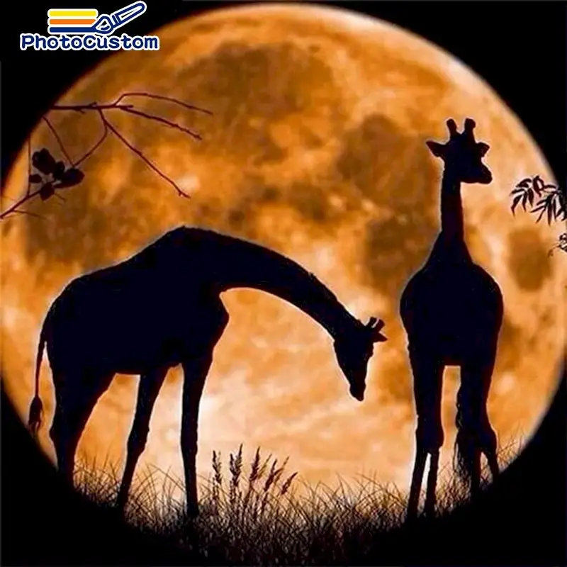 PhotoCustom Diamond Mosaic 5D Animals Diamond Painting Cross Stitch deer Embroidery Moon pictures Handicraft Home Decor
PhotoCustom Diamond Mosaic 5D Animals Diamond Painting Cross Stitch deer Embroidery Moon pictures Handicraft Home Decor