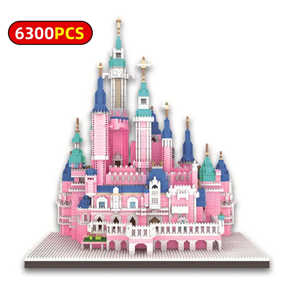 Princess Castle Architecture Amusement Park 3D Model DIY Mini Diamond Blocks Small Bricks Building Toy for Children
Princess Castle Architecture Amusement Park 3D Model DIY Mini Diamond Blocks Small Bricks Building Toy for Children