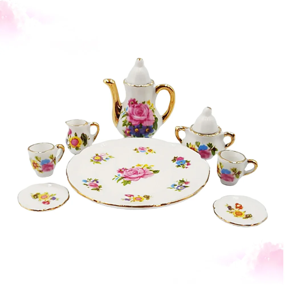 8pcs Ceramic Mini House Tea Set Miniature Scene Model Desktop Adornment for Decor
8pcs Ceramic Mini House Tea Set Miniature Scene Model Desktop Adornment for Decor