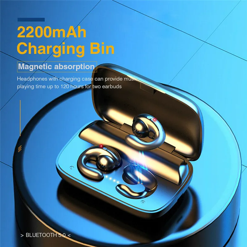 Bluetooth Earphone Wireless Earbuds Fingerprint Touch Headsets Super Bass HiFi Headphones 2200mAh Charging Box With Microphone
Bluetooth Earphone Wireless Earbuds Fingerprint Touch Headsets Super Bass HiFi Headphones 2200mAh Charging Box With Microphone