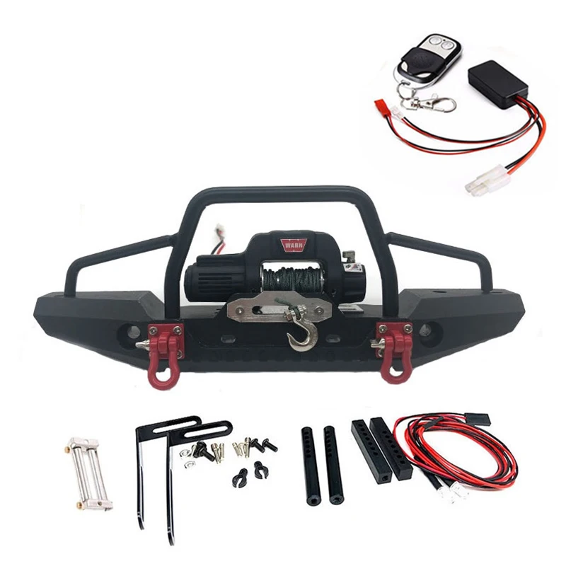 Регулируемый металлический передний бампер с лебедкой для 1/10 RC Crawler Traxxas TRX4 Defender Axial SCX10 SCX10 II 90046 
Регулируемый металлический передний бампер с лебедкой для 1/10 RC Crawler Traxxas TRX4 Defender Axial SCX10 SCX10 II 90046