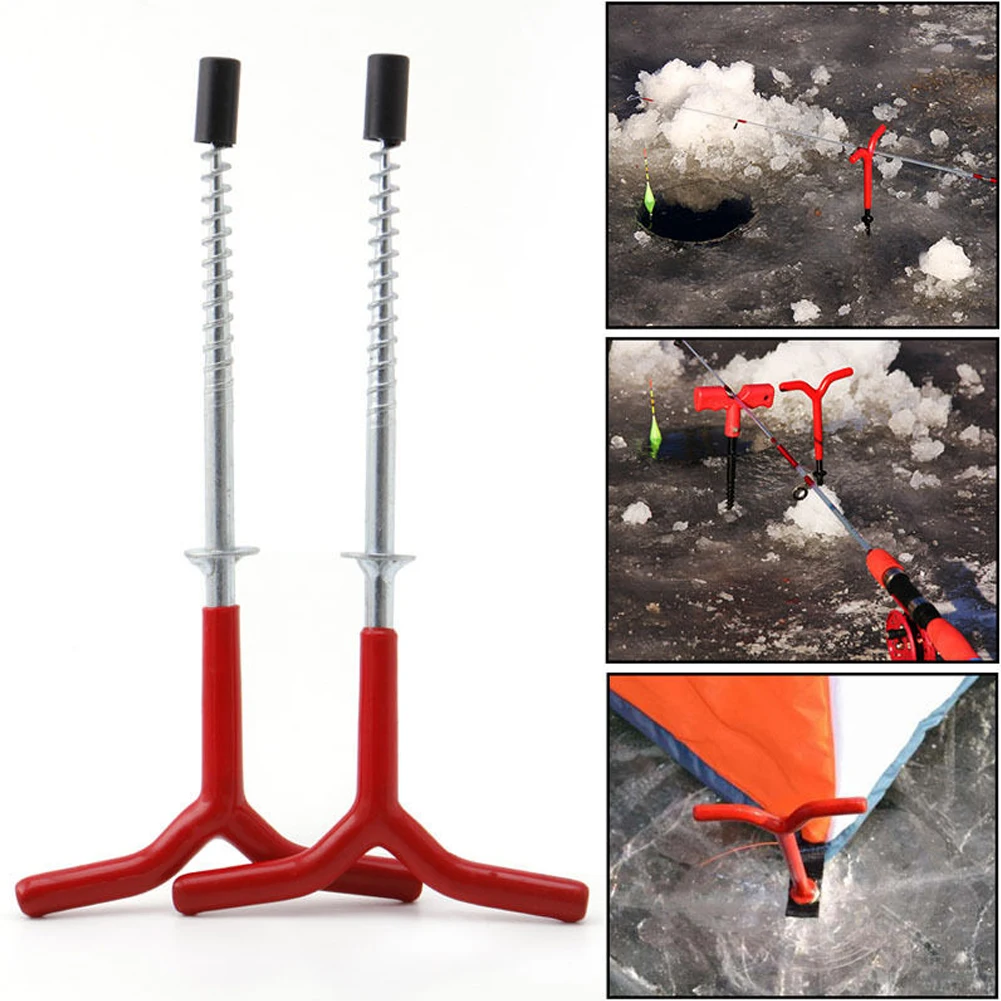 2PCS Fishing Bracket Tent Pegs Spiral Rod Holder Fixed Ice Drill Auger Holder Fishing Tackle Accessory Fishing Tools
2PCS Fishing Bracket Tent Pegs Spiral Rod Holder Fixed Ice Drill Auger Holder Fishing Tackle Accessory Fishing Tools
