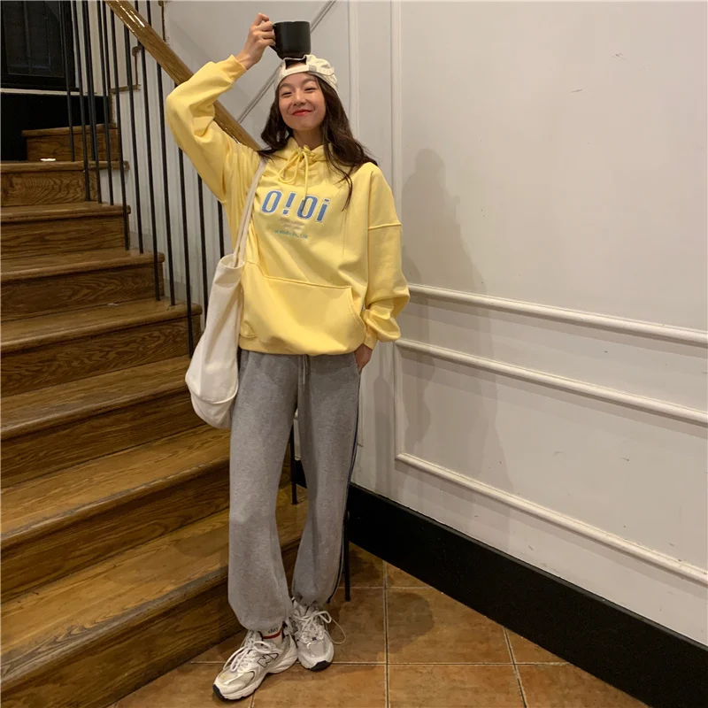 Real Shot Long Sleeve Hooded Sweater Women's Letter Printed Mid-Length
Real Shot Long Sleeve Hooded Sweater Women's Letter Printed Mid-Length