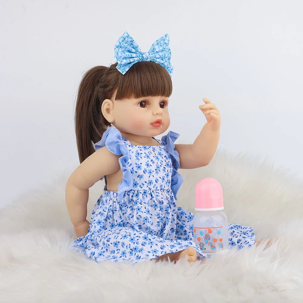 Hoomai Reborn Baby Doll with long hair Realistic Soft silicone Baby Girl 22Inch Adorable Bebe Kids Brinquedos boneca Toy
Hoomai Reborn Baby Doll with long hair Realistic Soft silicone Baby Girl 22Inch Adorable Bebe Kids Brinquedos boneca Toy