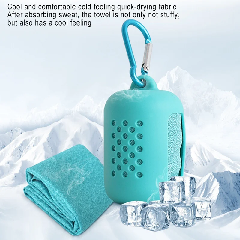 High Quality Quick Dry Swimming Towel Swimming Ice Towel with Silicone Bag Swimming Travel Riding Fitness Morning Running Sweat
High Quality Quick Dry Swimming Towel Swimming Ice Towel with Silicone Bag Swimming Travel Riding Fitness Morning Running Sweat