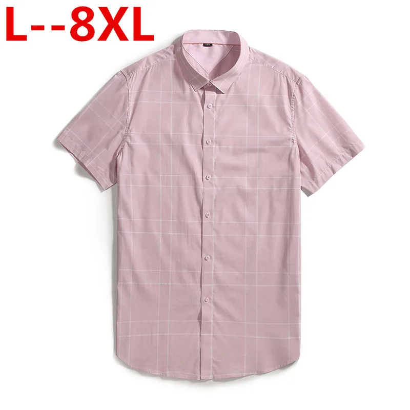 Big 8XL 6XL 5XL Men Classic Plaid Business Shirt Summer Short Sleeve Dress Shirts Men's Turn-Down Collar Casual Shirt Plus Size
Big 8XL 6XL 5XL Men Classic Plaid Business Shirt Summer Short Sleeve Dress Shirts Men's Turn-Down Collar Casual Shirt Plus Size