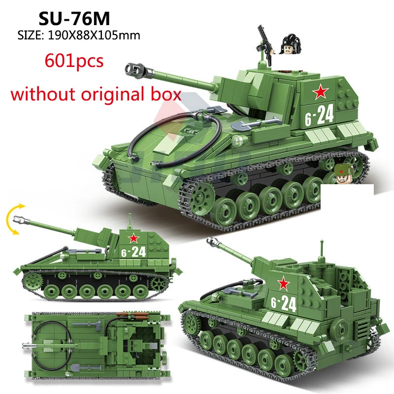 601 шт. WW2 военные Россия SU-76M светильник бак, армейская куртка оружие строительные блоки бронированный Artiller кирпичи игрушки "Сделай своими ру...
601 шт. WW2 военные Россия SU-76M светильник бак, армейская куртка оружие строительные блоки бронированный Artiller кирпичи игрушки "Сделай своими ру...