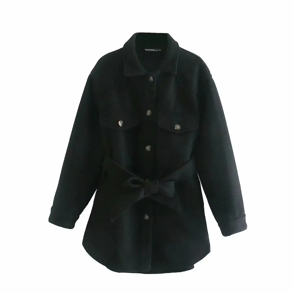 Za Women 2020 winter jacket With Belt Loose Woolen Jacket Vintage Long Sleeve coat female green thick Overcoat
Za Women 2020 winter jacket With Belt Loose Woolen Jacket Vintage Long Sleeve coat female green thick Overcoat