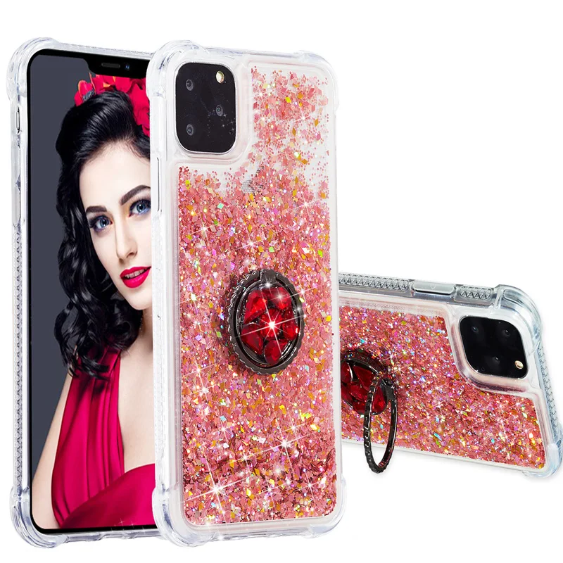 Shockproof Flowing Quicksand Phone Case Soft Silicone Cover Diamond Ring Holder for iPhone 12 Xs 11 Pro Max 6 6S 7 8 Plus X Xr
Shockproof Flowing Quicksand Phone Case Soft Silicone Cover Diamond Ring Holder for iPhone 12 Xs 11 Pro Max 6 6S 7 8 Plus X Xr