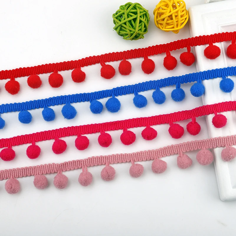 2 yards 1.2cm Color pompoms Lace Trim Clothing pompom DIY Clothing Crafts Sewing Lace Craft Accessories Hairball
2 yards 1.2cm Color pompoms Lace Trim Clothing pompom DIY Clothing Crafts Sewing Lace Craft Accessories Hairball