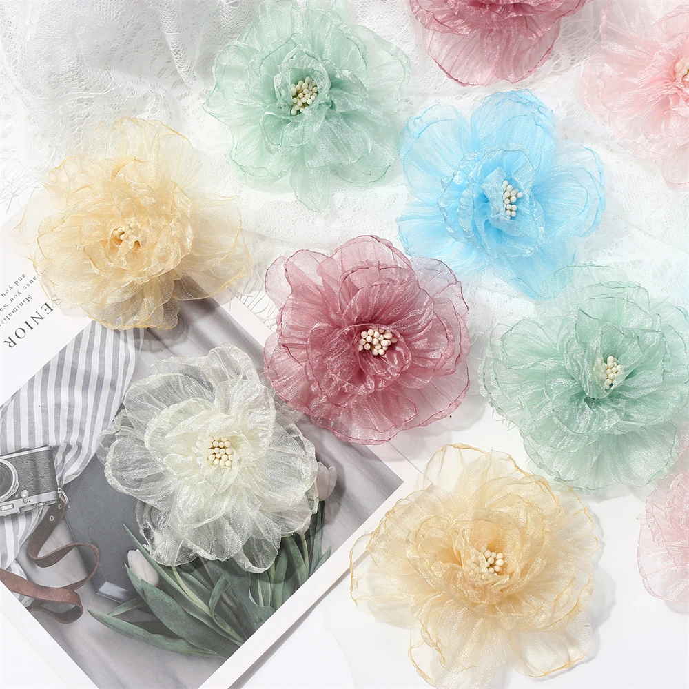 5PCS Mini Chiffon Fabric Flower For Hair Accessories Artificial Hairpin Accessories Flowers For Dress Wedding Bouquet Decoration
5PCS Mini Chiffon Fabric Flower For Hair Accessories Artificial Hairpin Accessories Flowers For Dress Wedding Bouquet Decoration