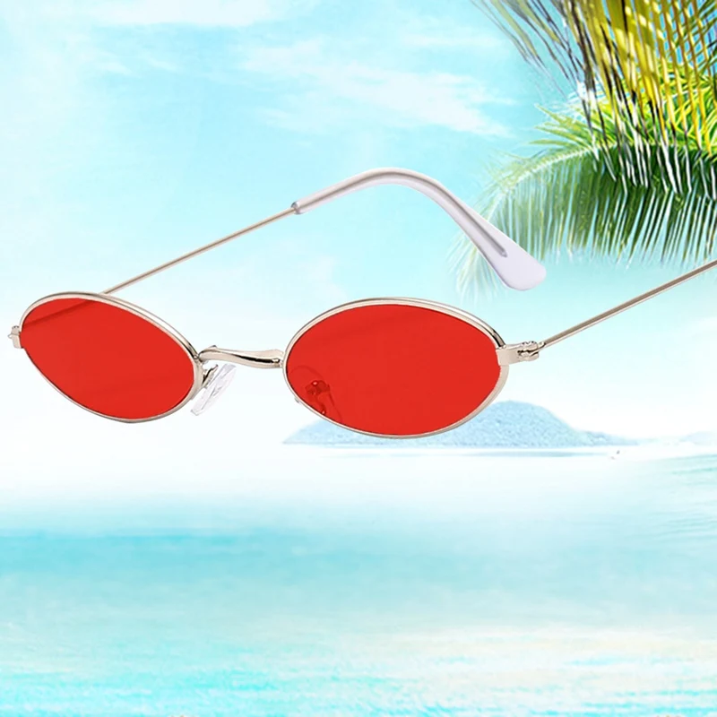 Retro Small Oval Sunglasses Women Vintage Brand Shades Black Red Metal Color Sun Glasses For Female Fashion Sun Glasses
Retro Small Oval Sunglasses Women Vintage Brand Shades Black Red Metal Color Sun Glasses For Female Fashion Sun Glasses