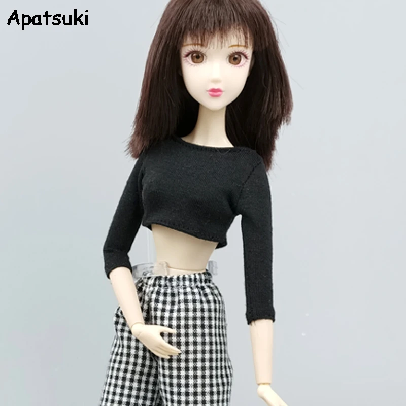 Black Sexy Short Crop Tops For Barbie Doll Clothes For Barbie Long Sleeve Shirts Fashion Outfits Dolls Accessories Kids Toys 1/6
Black Sexy Short Crop Tops For Barbie Doll Clothes For Barbie Long Sleeve Shirts Fashion Outfits Dolls Accessories Kids Toys 1/6