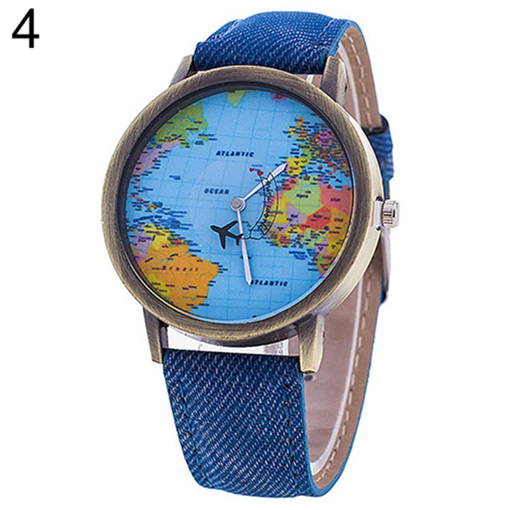Retro Unisex World Map Denim Fabric Strap Round Dial Analog Quartz Wrist Watch Fashion Couple Watch
Retro Unisex World Map Denim Fabric Strap Round Dial Analog Quartz Wrist Watch Fashion Couple Watch