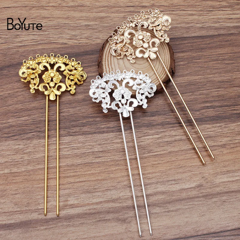 BoYuTe Wholesale (5 Pieces/Lot) Metal Alloy 45*63MM Flower Hair Stick Diy Hand Made Retro Palace Hair Jewelry Accessories
BoYuTe Wholesale (5 Pieces/Lot) Metal Alloy 45*63MM Flower Hair Stick Diy Hand Made Retro Palace Hair Jewelry Accessories