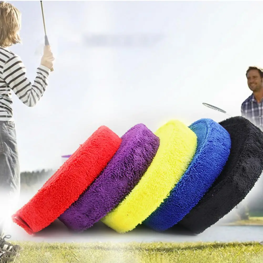 Racket Grip Tape Solid Color Sweat Ansorplent Long-lasting Badminton Racket Grip Band for Sports
Racket Grip Tape Solid Color Sweat Ansorplent Long-lasting Badminton Racket Grip Band for Sports
