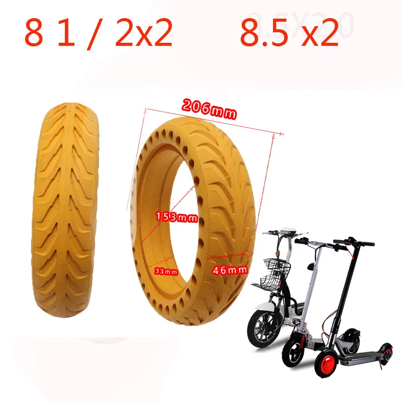 For Xiaomi Mijia M365 Electric Scooter 8 Inch Tire 8 1 / 2x2 Honeycomb Solid Tire 8.5 x2 wheel for M365 Scooter
For Xiaomi Mijia M365 Electric Scooter 8 Inch Tire 8 1 / 2x2 Honeycomb Solid Tire 8.5 x2 wheel for M365 Scooter