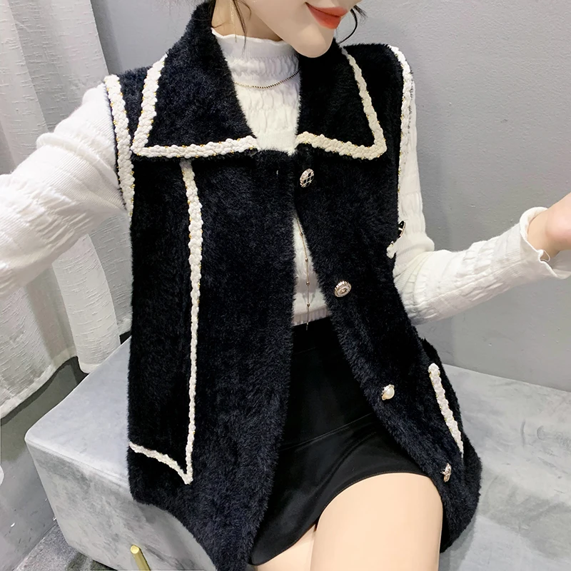 All-match vest jacket 2021 autumn and winter single-breasted lapel waistcoat slimming vest jacket fashion women's clothing
All-match vest jacket 2021 autumn and winter single-breasted lapel waistcoat slimming vest jacket fashion women's clothing