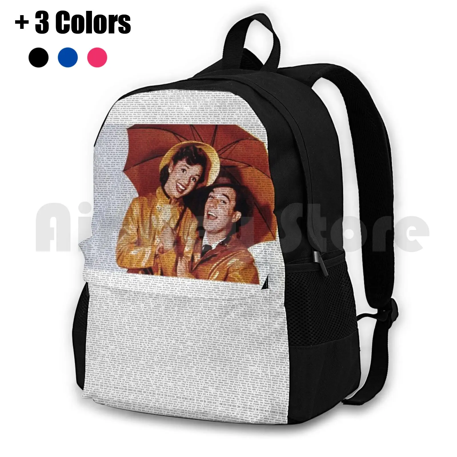 Classic Movie Script Singing In The Rain Outdoor Hiking Backpack Waterproof Camping Travel Movies Moviescene Moviescenes
Classic Movie Script Singing In The Rain Outdoor Hiking Backpack Waterproof Camping Travel Movies Moviescene Moviescenes