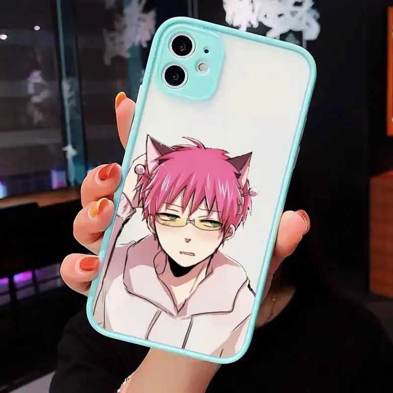 Saiki Kusuo Phone Case For iPhone 12 11 Mini Pro XR XS Max 7 8 Plus X Matte transparent blue Back Cover
Saiki Kusuo Phone Case For iPhone 12 11 Mini Pro XR XS Max 7 8 Plus X Matte transparent blue Back Cover