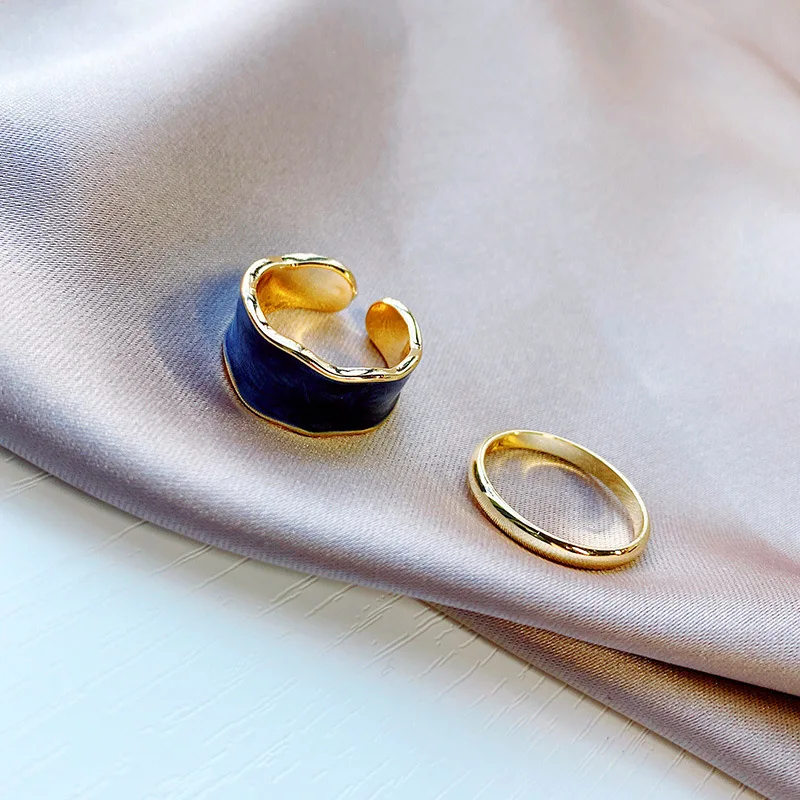 2021New Korean Edition Color Open Ring Fashion Woman Hand Enamel Index Finger Ring Temperament Drop Oil Irregular Ring
2021New Korean Edition Color Open Ring Fashion Woman Hand Enamel Index Finger Ring Temperament Drop Oil Irregular Ring
