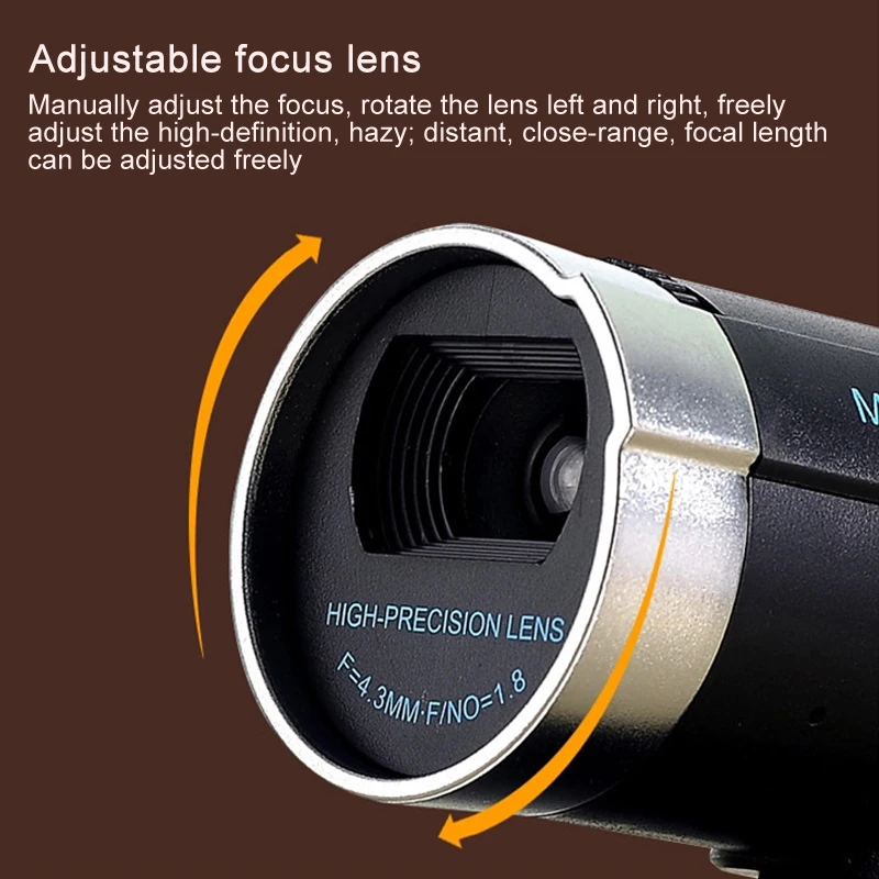 HD Camera Night Vision 360 Degree Adjustable with Microphone for Laptop Meeting L5
HD Camera Night Vision 360 Degree Adjustable with Microphone for Laptop Meeting L5