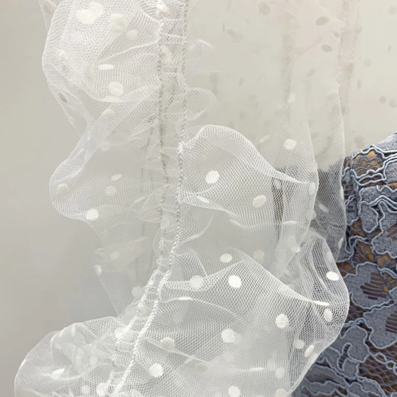 Women Lace Mesh Mini Dress Short Sleeve Spring Summer 2021 Ladies Rhinestone Buttons Robe
Women Lace Mesh Mini Dress Short Sleeve Spring Summer 2021 Ladies Rhinestone Buttons Robe