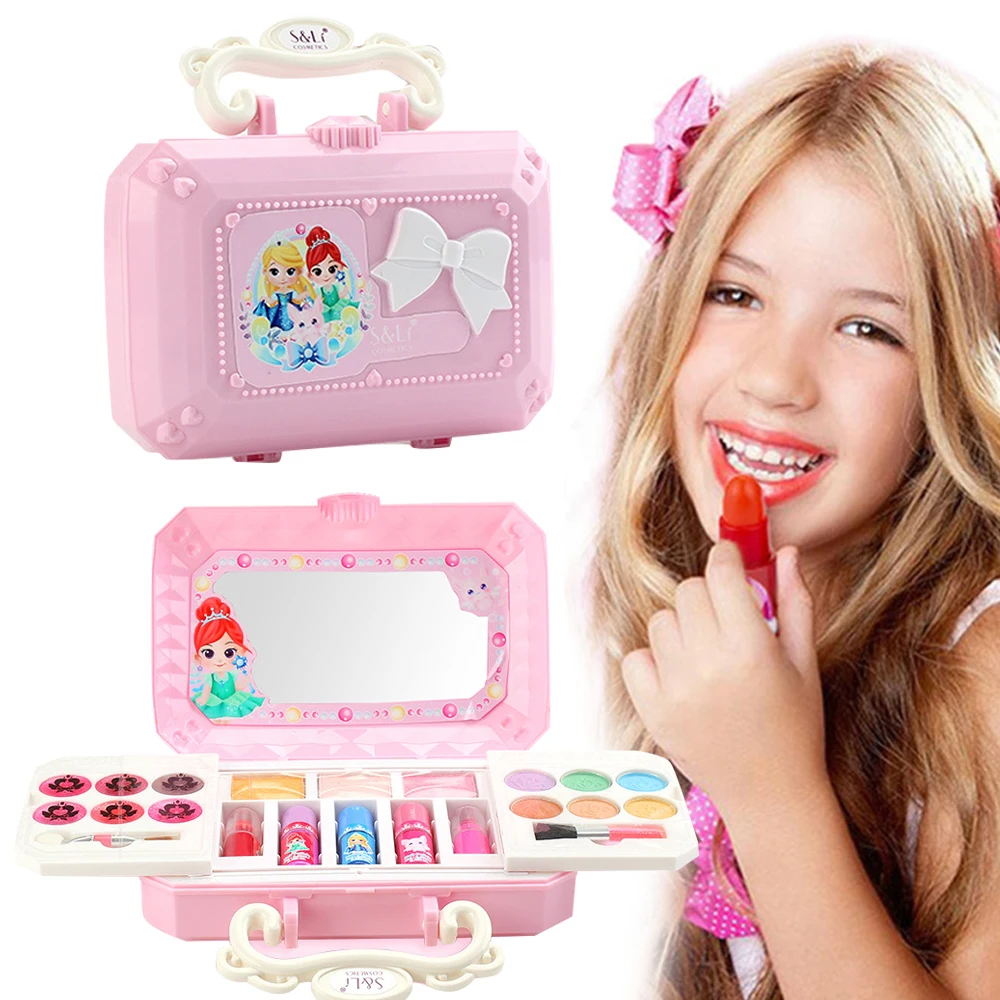 Fashion Kids Cosmetics Make Up Set Safe Washable Kids Makeup Set Box Princess Beauty Pretend Play Toys for Girl Baby Toys Gifts
Fashion Kids Cosmetics Make Up Set Safe Washable Kids Makeup Set Box Princess Beauty Pretend Play Toys for Girl Baby Toys Gifts