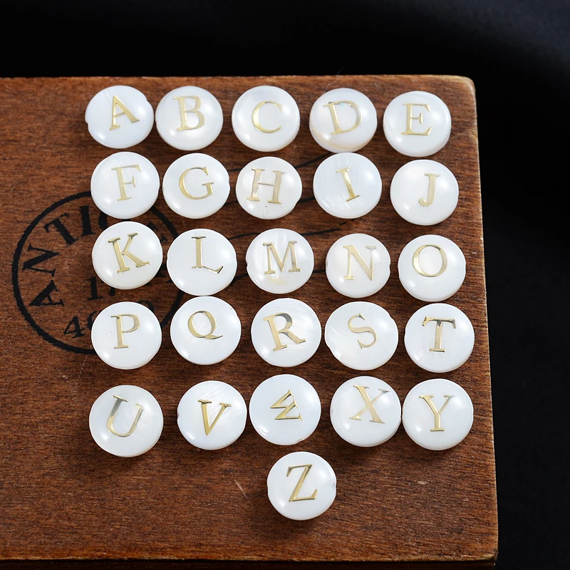 10/20Pcs Natural Shell Alphabet Loose Beads Charms Letter A-Z Mother of Pearl Shell Beads For DIY Necklace Bracelet Accessories
10/20Pcs Natural Shell Alphabet Loose Beads Charms Letter A-Z Mother of Pearl Shell Beads For DIY Necklace Bracelet Accessories