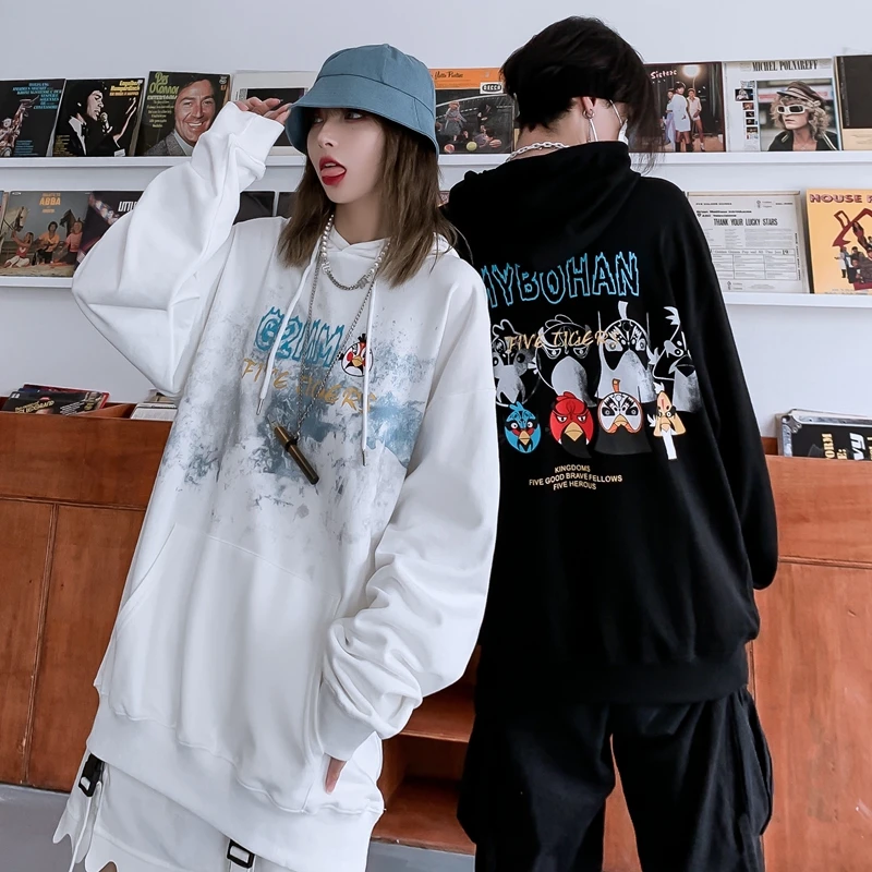 Autumn Hoodie Women Cartoon Angry Bird Print Hoodie Female Pullover Fashion Casual Harajuku Streetwear for Couples Unisex
Autumn Hoodie Women Cartoon Angry Bird Print Hoodie Female Pullover Fashion Casual Harajuku Streetwear for Couples Unisex