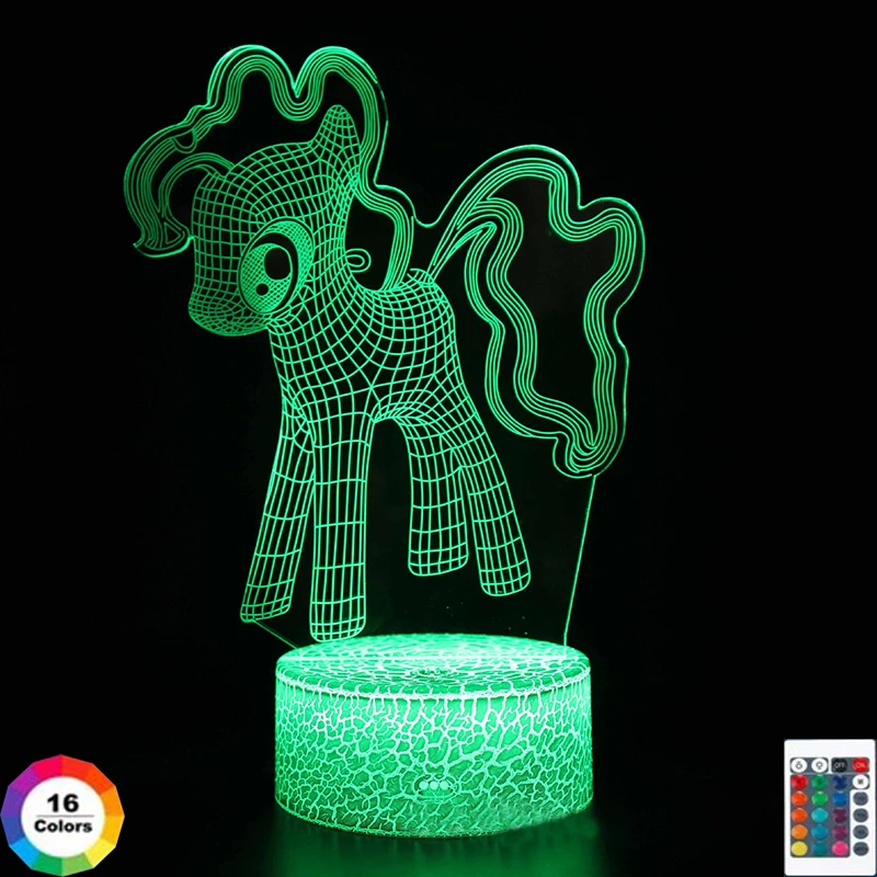 3D настольная лампа My Little Pony, креативный подарок, визуальный стерео светодиод 7/16 цветов, сенсорный ночник для детей, Рождественский подарок н...
3D настольная лампа My Little Pony, креативный подарок, визуальный стерео светодиод 7/16 цветов, сенсорный ночник для детей, Рождественский подарок н...