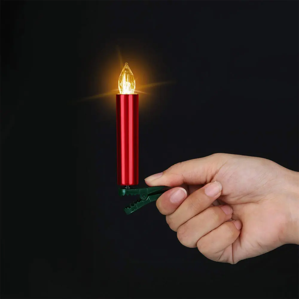 Christmas Tree Clip LED Candle Lamp Simulation Flame Light Warm candle Family Party Birthday Party Decorated
Christmas Tree Clip LED Candle Lamp Simulation Flame Light Warm candle Family Party Birthday Party Decorated