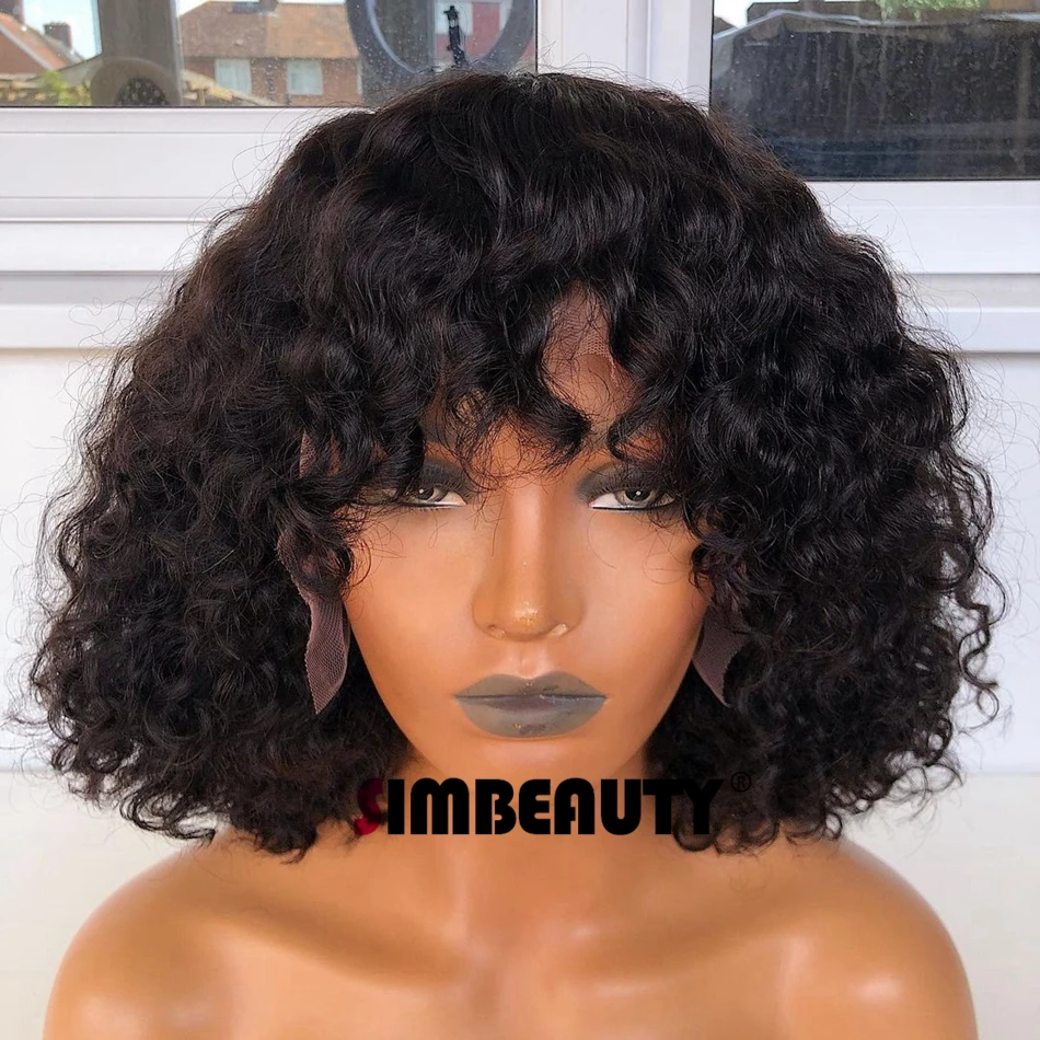 Natural Curly Human Hair Cheap Machine Made Full Wig for Black Women 180 Density Bob Kinky Curly Wigs
Natural Curly Human Hair Cheap Machine Made Full Wig for Black Women 180 Density Bob Kinky Curly Wigs