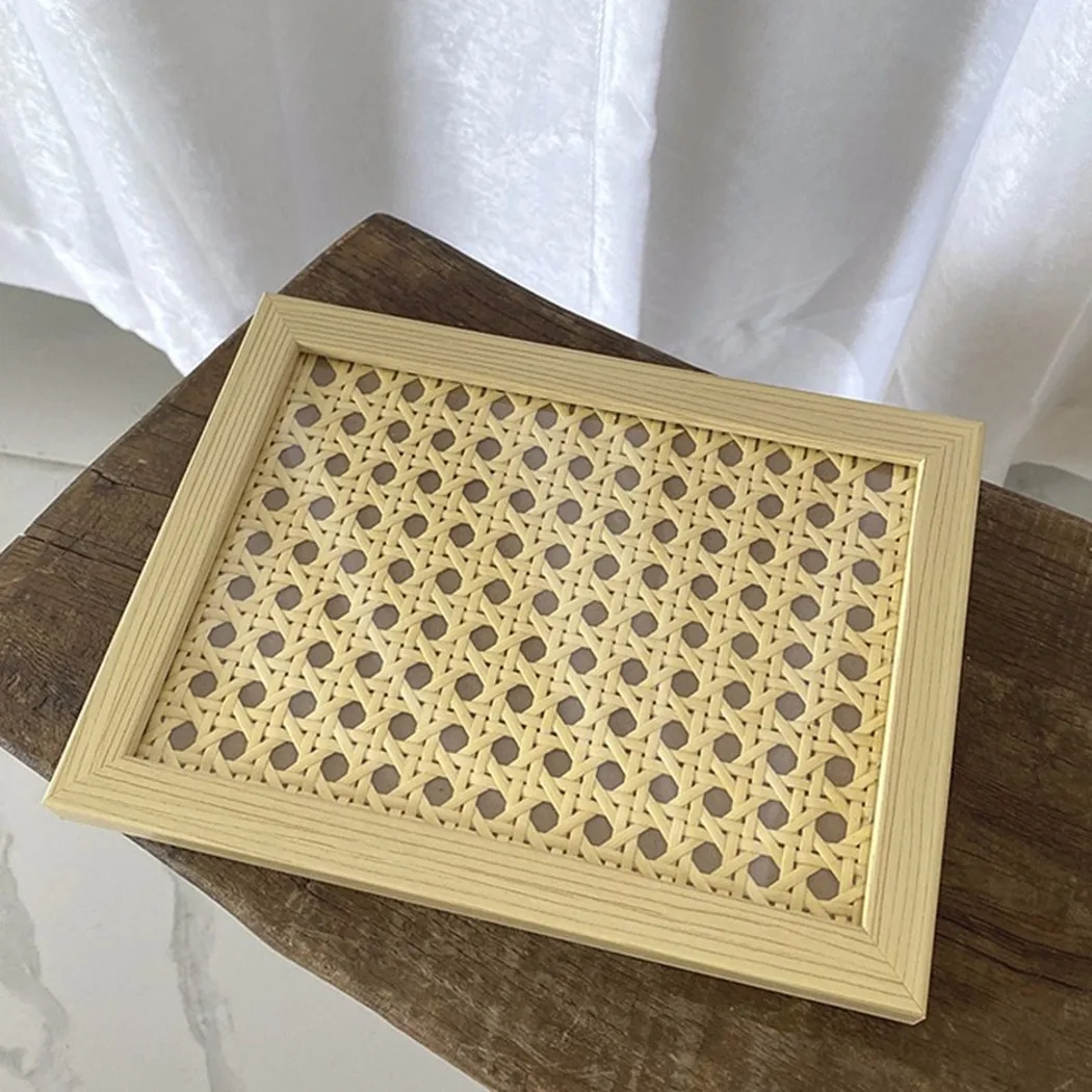 1 Pc Handwoven Rattan Storage Tray Rectangle Wicker Basket Bread Food Plate Fruit Cake Platter Dinner Serving Tray Handicraft
1 Pc Handwoven Rattan Storage Tray Rectangle Wicker Basket Bread Food Plate Fruit Cake Platter Dinner Serving Tray Handicraft