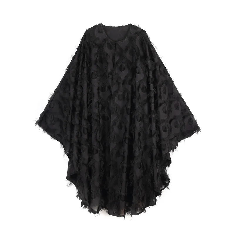 Men Bat Long Sleeve Pullover Shawl Cloak Shirt Men Women Street Minor Design Dress Shirt Stage Fashion Show Clothing
Men Bat Long Sleeve Pullover Shawl Cloak Shirt Men Women Street Minor Design Dress Shirt Stage Fashion Show Clothing