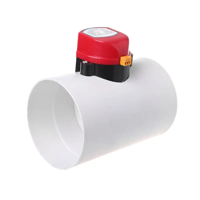 220V Plastic Electric Damper Check Valve 110mm Air Volume Control Valves For Ventilation Pipe
220V Plastic Electric Damper Check Valve 110mm Air Volume Control Valves For Ventilation Pipe