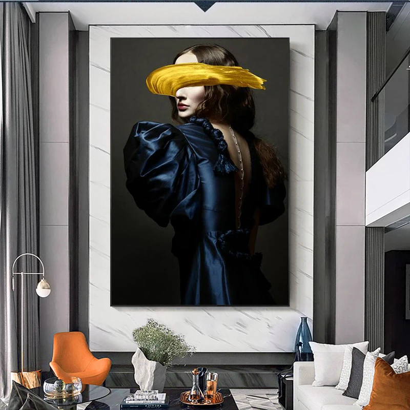 Modern Art Golden Cool Women Canvas Poster Print Lady Oil Painting Wall Art For Living Room Bedroom No Frame
Modern Art Golden Cool Women Canvas Poster Print Lady Oil Painting Wall Art For Living Room Bedroom No Frame