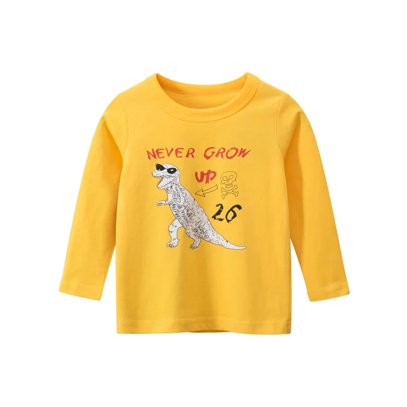 Boys T-Shirt Kids Baby Cartoon Tops Spring And Autumn Children Long Sleeve Render Cotton Fashion Yellow Dinosaur Pattern
Boys T-Shirt Kids Baby Cartoon Tops Spring And Autumn Children Long Sleeve Render Cotton Fashion Yellow Dinosaur Pattern