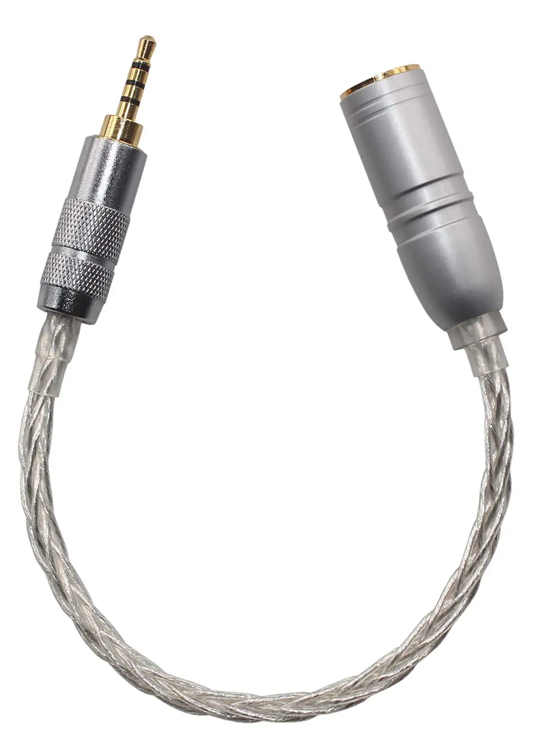 

2.5mm Trrs Balanced Male to 4.4MM Balanced Female Cable, Headphone Audio Adapter for Astell&Kern AK100II, AK120II, AK240, AK380,