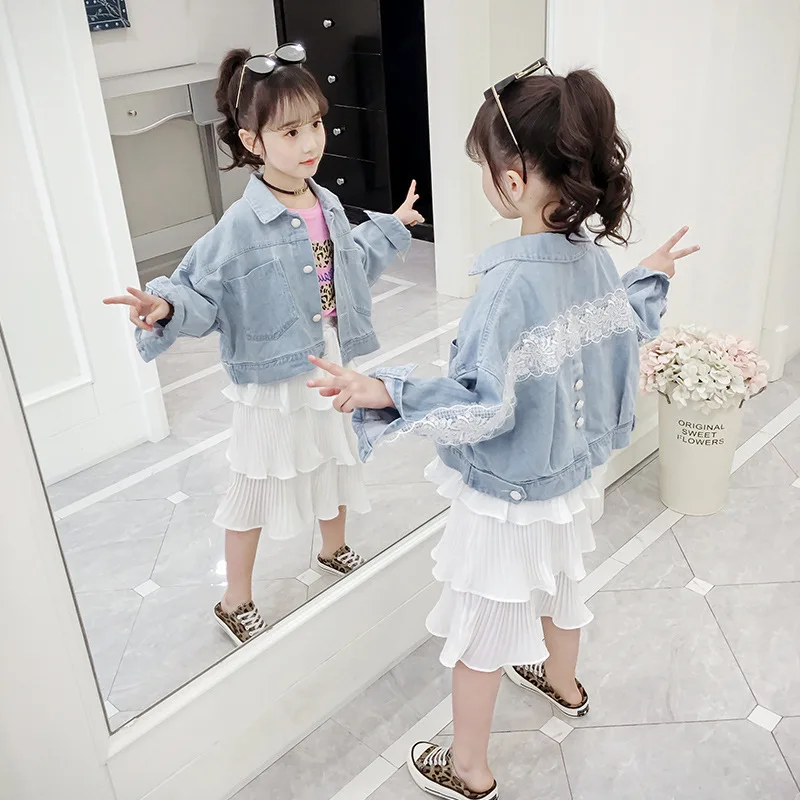 Girl's Jeans Jacket 2020 Spring Autumn Toddler Kids Lace Embroidery Cowboy Jacket Children's Denim Jacket Coat Outerwear Clothes
Girl's Jeans Jacket 2020 Spring Autumn Toddler Kids Lace Embroidery Cowboy Jacket Children's Denim Jacket Coat Outerwear Clothes