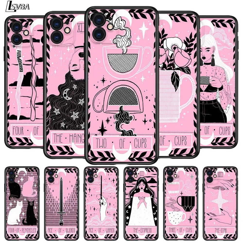 Cute Tarot Pink for Apple iPhone 12 Pro Max Mini 11 Pro XS Max X XR 6S 6 7 8 Plus 5 5S SE2020 Black Phone Case 
Cute Tarot Pink for Apple iPhone 12 Pro Max Mini 11 Pro XS Max X XR 6S 6 7 8 Plus 5 5S SE2020 Black Phone Case