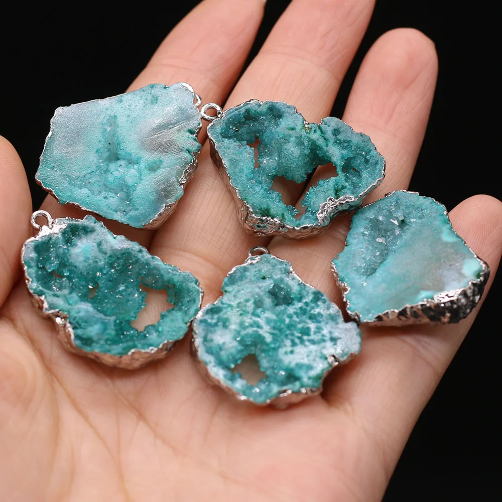 Natural Stone Druzy Pendants Irregular Plated Druzy Crystal for Jewelry Making Diy Women Necklace Earring Accessories
Natural Stone Druzy Pendants Irregular Plated Druzy Crystal for Jewelry Making Diy Women Necklace Earring Accessories