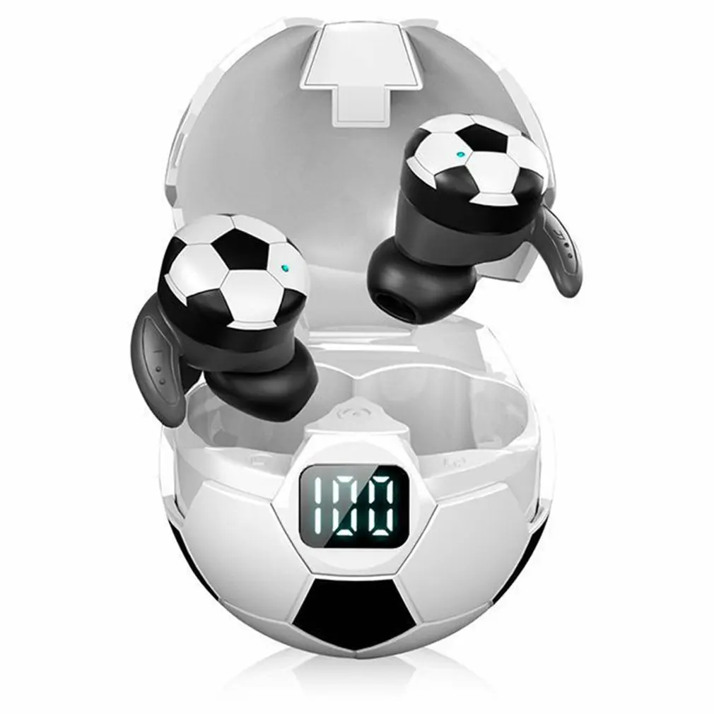 Bluetooth Earphones Stereo Wireless Earphones Football Style LED Display Wireless V5.1 Sports Touch Control HIFI Stereo Earbuds
Bluetooth Earphones Stereo Wireless Earphones Football Style LED Display Wireless V5.1 Sports Touch Control HIFI Stereo Earbuds