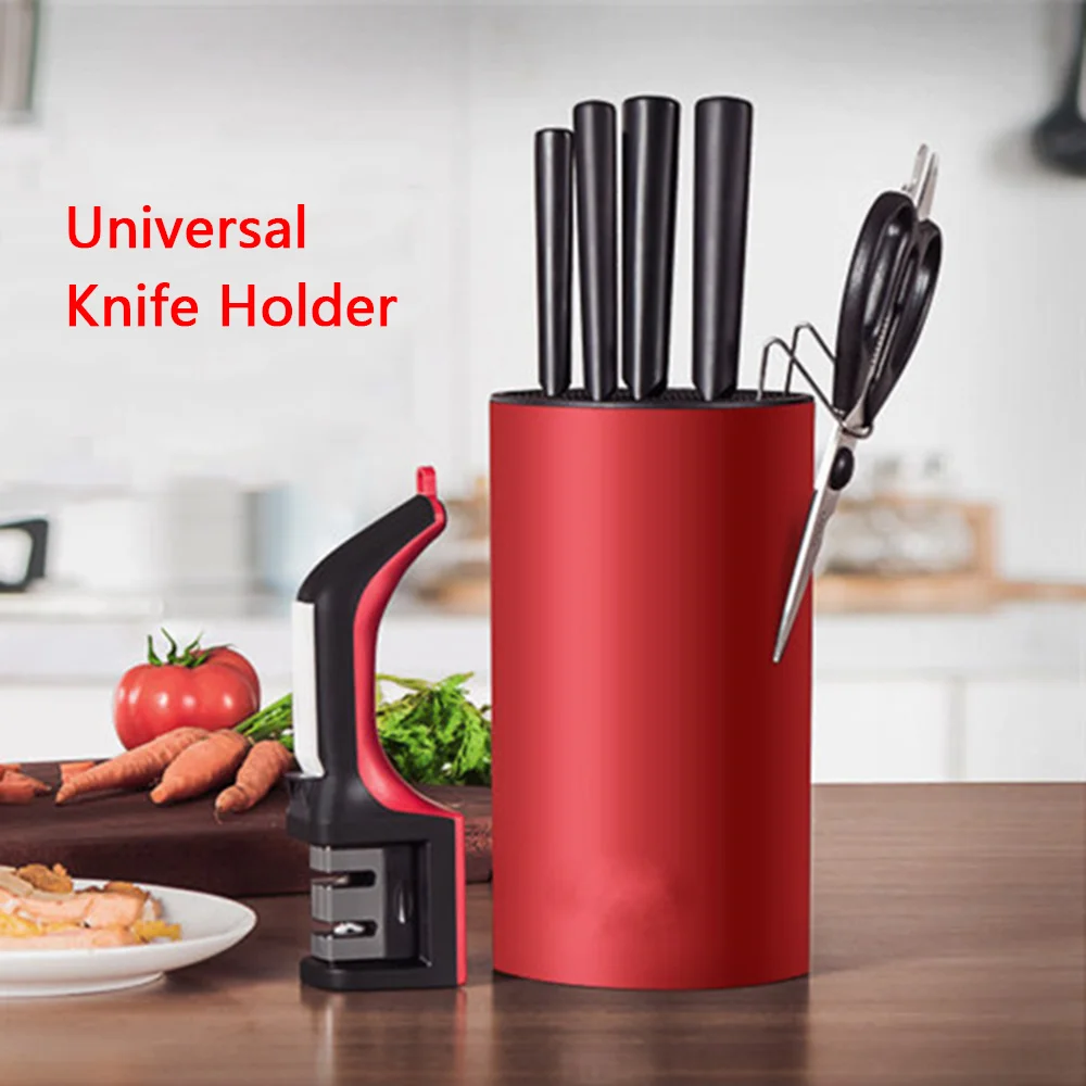NEW Universal Kitchen Knife Holder Scissors Round Multifunctional Storage Knofe Block Plastic Seat Draining Holder Kitchen Tools
NEW Universal Kitchen Knife Holder Scissors Round Multifunctional Storage Knofe Block Plastic Seat Draining Holder Kitchen Tools