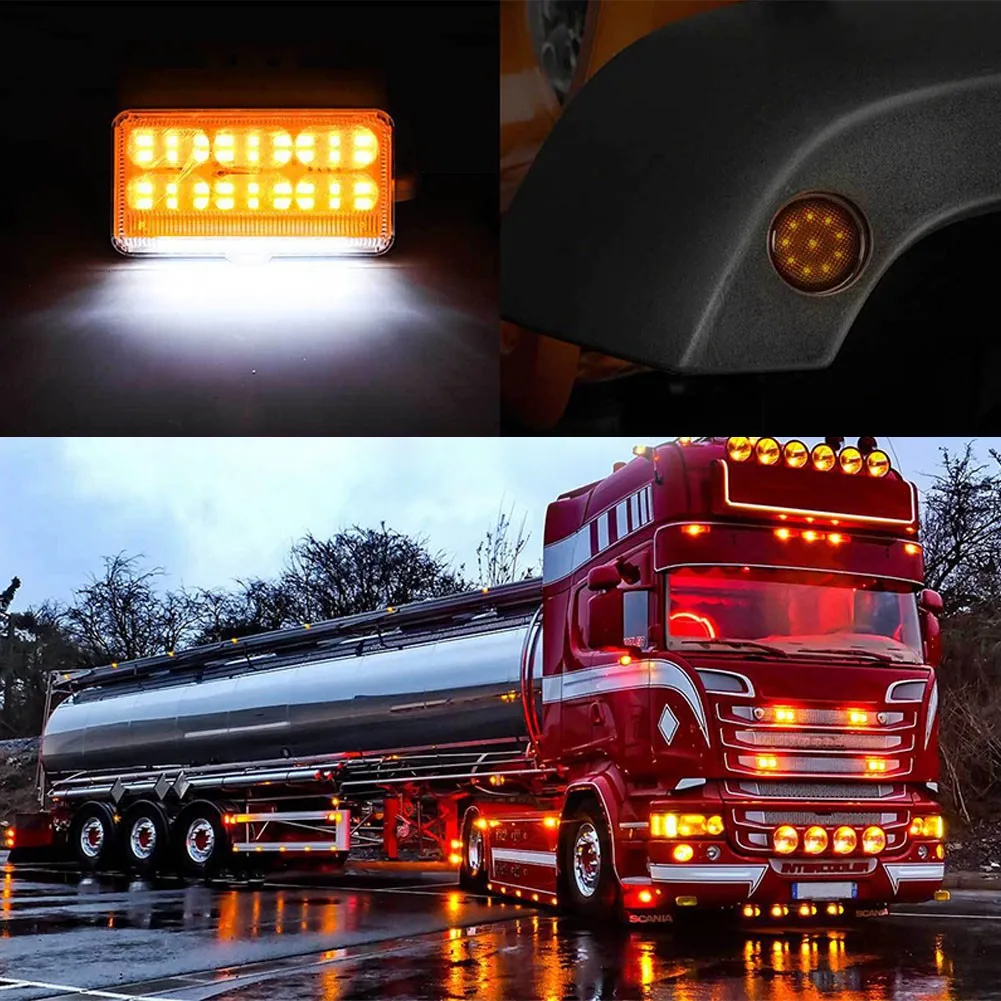 4pcs LED Side Marker Warning Lights Flashing Lamp Waterproof For Truck Car Trailer Light Identification Light Lamp
4pcs LED Side Marker Warning Lights Flashing Lamp Waterproof For Truck Car Trailer Light Identification Light Lamp