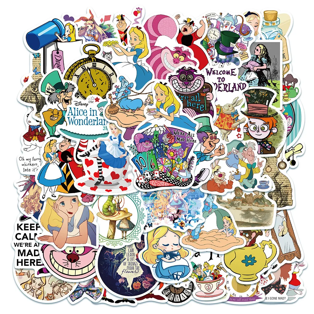 50Pcs Alice In Wonderland Graffiti Stickers Pvc Waterproof Backpack Bicycle Diy Cartoon Film Decals Children Toy Christmas Gift
50Pcs Alice In Wonderland Graffiti Stickers Pvc Waterproof Backpack Bicycle Diy Cartoon Film Decals Children Toy Christmas Gift